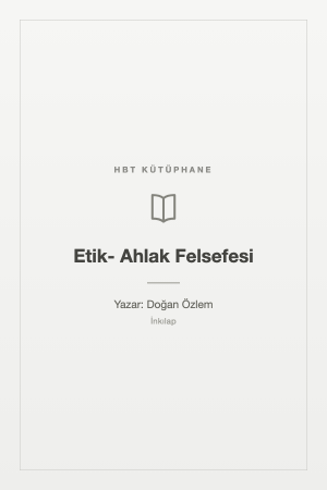Etik- Ahlak Felsefesi